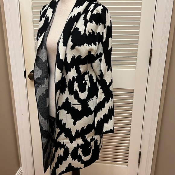 Rain + Rose Hooded Cardigan in Mocha Multi, Size Large, NWT - Picture 11 of 17